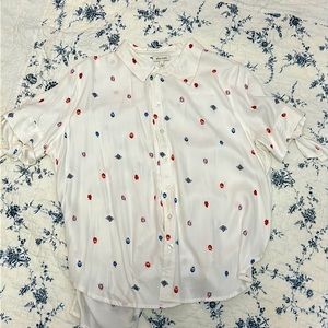 Ella Moss short sleeved blouse